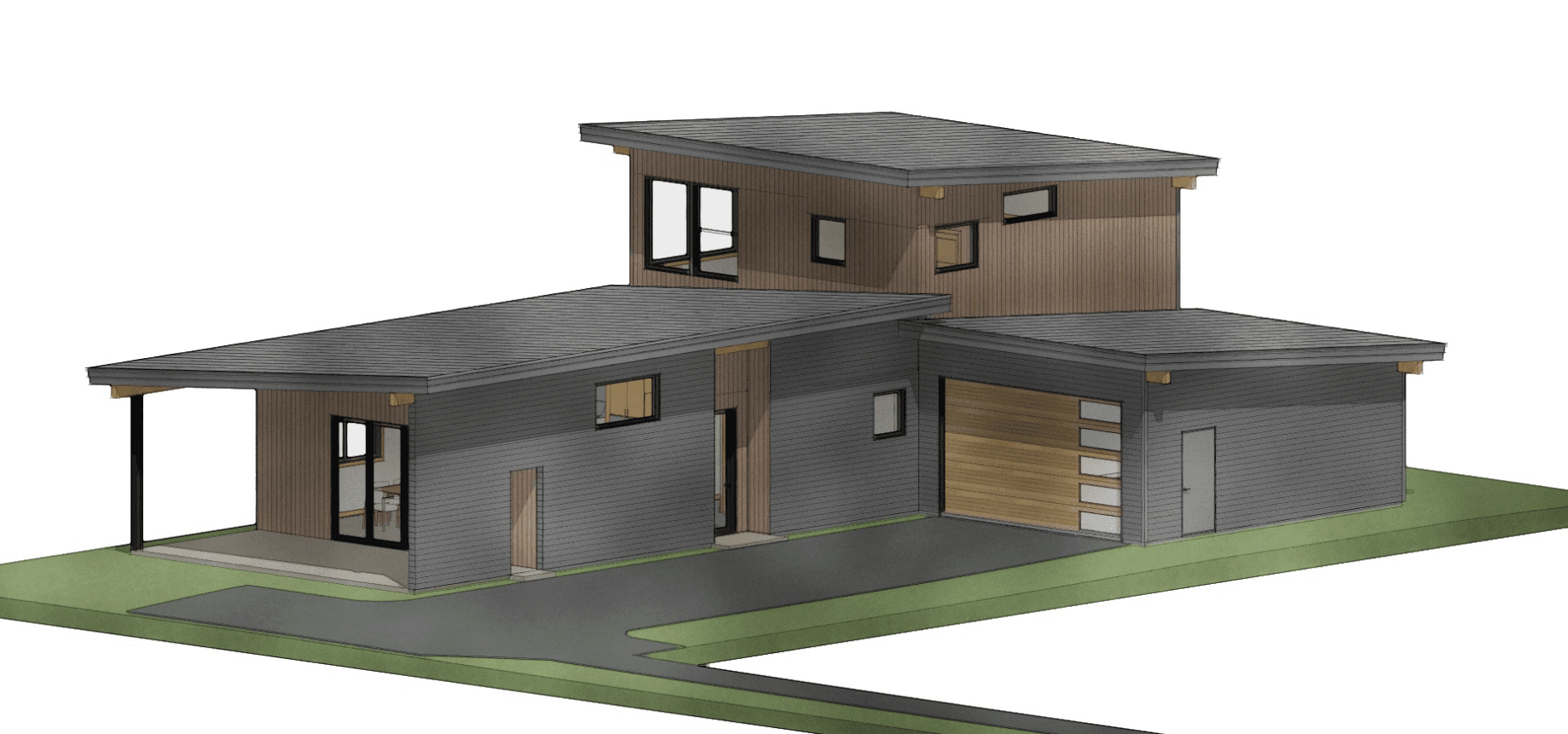 Architectural rendering of Orchard St house