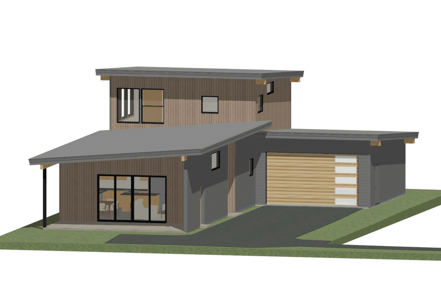 Architectural rendering of Orchard St house