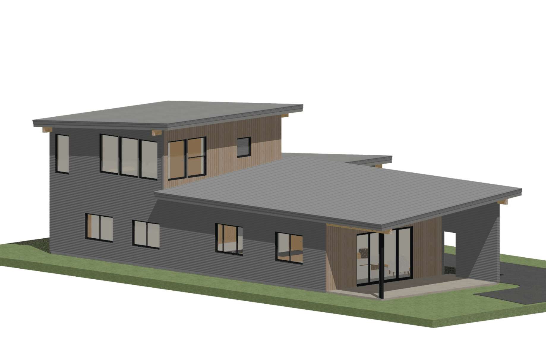 Architectural rendering of Orchard St house